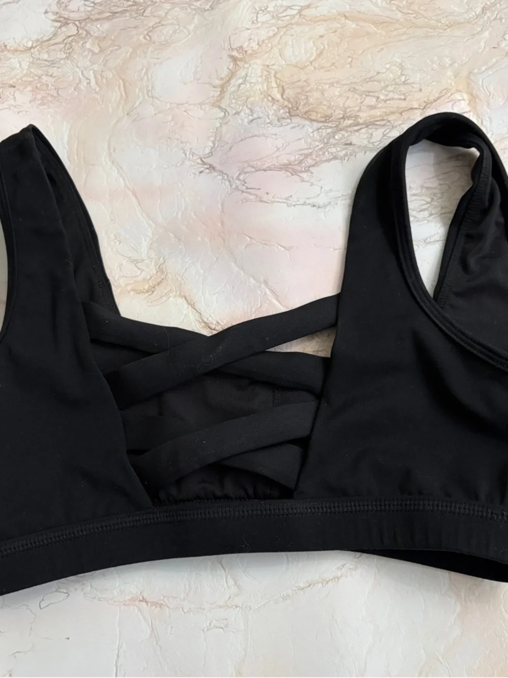 POPFLEX Black Corset Sports Bra XS - Picture 3 of 4